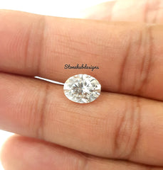 9x11MM, 10x12MM, 10x14MM Moissanite Faceted Oval Cut Stone, D Color AAA White Moissanite Faceted Oval Loose Calibrated Cut Stone For Jewelry