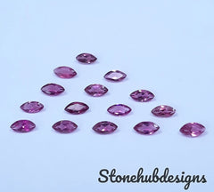 2x4MM, 2.5x5MM Natural Pink Tourmaline Faceted Marquise Cut Gemstone, AAA Pink Tourmaline Faceted Marquise Cut Fine Quality For Jewelry