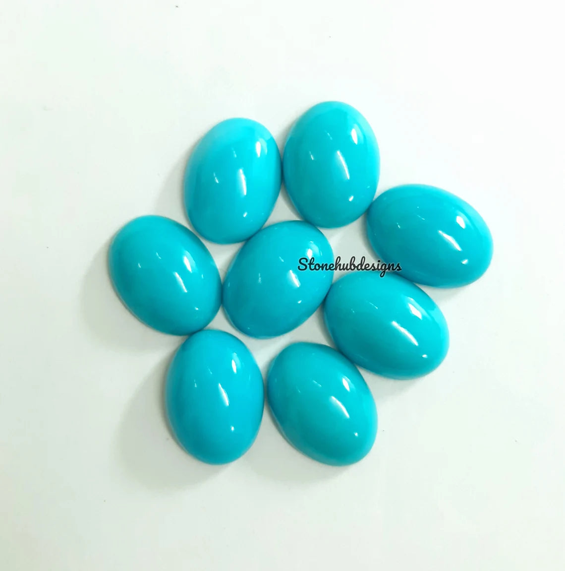 10x12MM, 10x14MM, 12x16MM, 13x18MM Natural Turquoise Cabochon Oval Gemstone, AAA Sleeping Beauty Arizona Turquoise Oval Cabochon For Jewelry