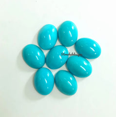 10x12MM, 10x14MM, 12x16MM, 13x18MM Natural Turquoise Cabochon Oval Gemstone, AAA Sleeping Beauty Arizona Turquoise Oval Cabochon For Jewelry