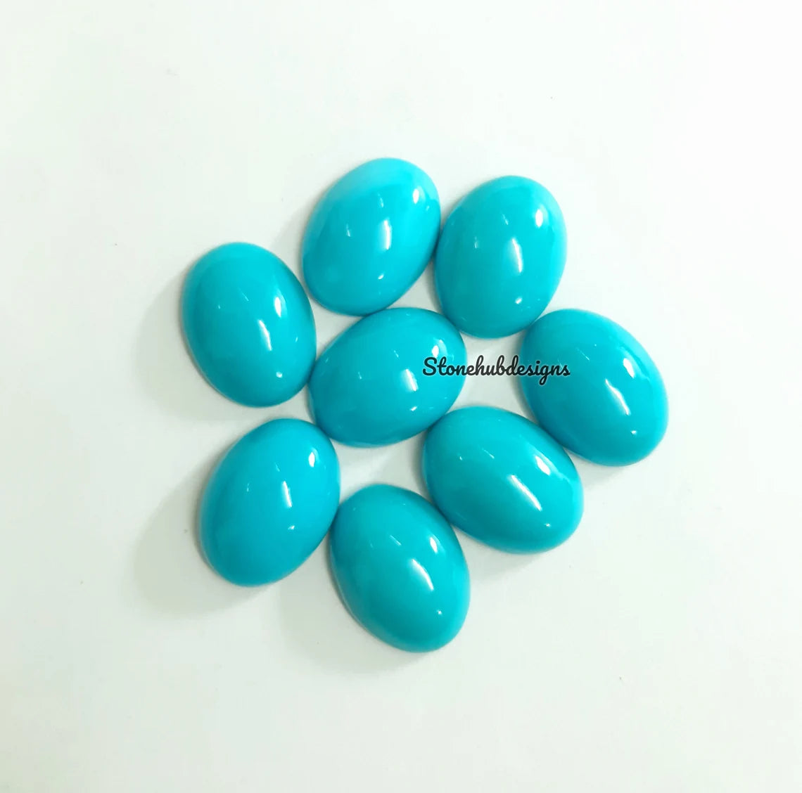 10x12MM, 10x14MM, 12x16MM, 13x18MM Natural Turquoise Cabochon Oval Gemstone, AAA Sleeping Beauty Arizona Turquoise Oval Cabochon For Jewelry