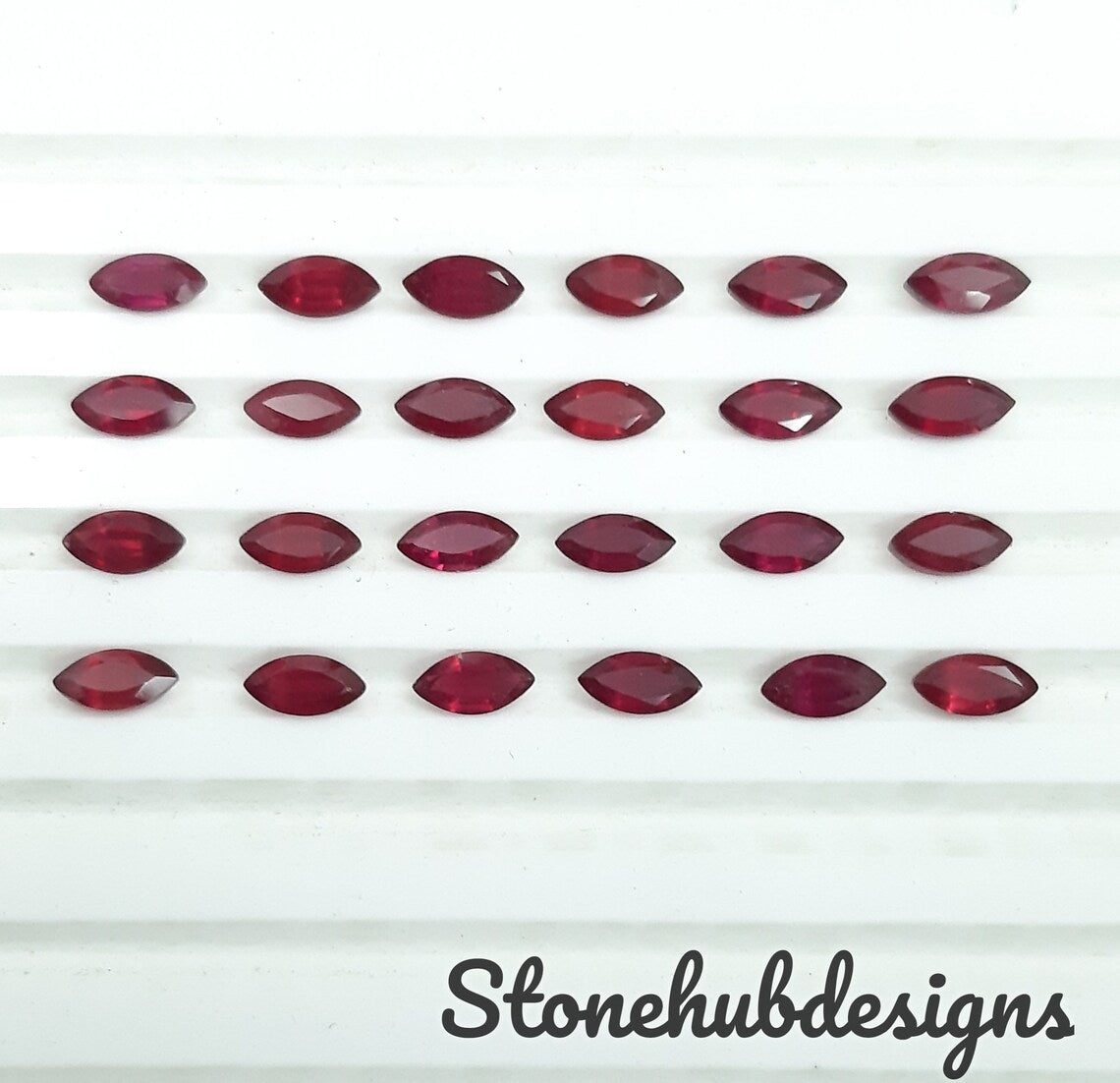 2x4MM, 2.5x5MM, 3x6MM, 4x8MM RUBY Faceted Marquise Cut Loose Gemstone, AAA Glass Field Ruby Faceted Marquise Gemstone For Jewelry