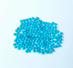 2MM, 2.25MM, 2.50MM, 2.75MM Natural Turquoise Cabochon Round Gemstone, AAA Sleeping beauty Turquoise Smooth Round Cabs for Fine Jewelry