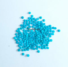 2MM, 2.25MM, 2.50MM, 2.75MM Natural Turquoise Cabochon Round Gemstone, AAA Sleeping beauty Turquoise Smooth Round Cabs for Fine Jewelry
