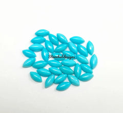 2x4MM, 2.5x5MM, 3x6MM, 4x8MM Natural Turquoise Cabochon Marquise Gemstone, AAA Sleeping beauty Turquoise Smooth Marquise Cabs for Jewelry
