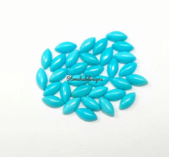2x4MM, 2.5x5MM, 3x6MM, 4x8MM Natural Turquoise Cabochon Marquise Gemstone, AAA Sleeping beauty Turquoise Smooth Marquise Cabs for Jewelry