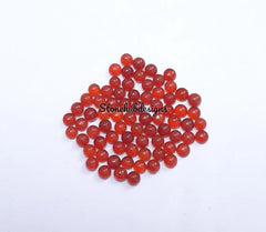2MM, 2.50MM Natural RED ONYX Round Cabochon Gemstone, AAA Red Onyx Smooth Round Flat Back Cabochon Gemstone For Jewelry