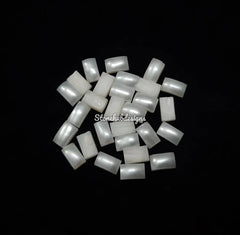 3x5MM, 4x6MM Natural Fresh Water White Pearl Octagon Cabochon Gemstone, AAA White Pearl Octagon Cabochon Loose stone For Jewelry