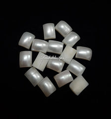 5x7MM, 6x8MM Natural Fresh Water White Pearl Octagon Cabochon Gemstone, AAA White Pearl Octagon Cabochon Loose stone For Jewelry