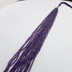 2-2.50MM Natural Amethyst Micro cut Faceted Rondelle Beads, AAA Tiny purple Gemstone Beads Amethyst faceted rondelle beads for jewelry