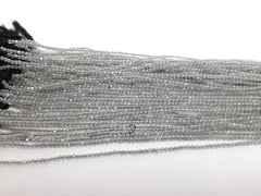 2-2.50MM Natural Labradorite micro cut faceted Rondelle Beads, Genuine Natural labradorite Faceted Rondelle Loose Beads for jewelry