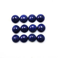 7MM, 8MM, 9MM, 10MM Natural Lapis Lazuli Round Cabochon loose gemstone, AAA lapis lazuli smooth Round cabochon For Jewelry Making