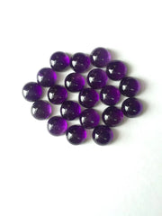 7MM, 8MM, 9MM, 10MM Natural Amethyst Round Cabochon AAA quality-high quality gemstones For Jewelry Making
