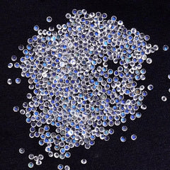 2MM, 2.50MM Natural Moonstone Faceted Round Loose Gemstone, AAA Blue Flash Moonstone Faceted Round Loose Calibrated Gemstone for Jewelry