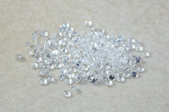 10 pcs 1MM, 1.50MM, 2MM Natural White Topaz Faceted Round Cut Loose Gemstone, AAA Quality White Topaz Round Cut For Topaz Jewelry