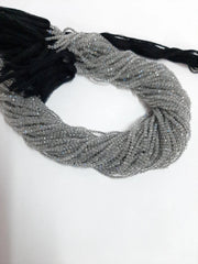 Natural Labradorite Micro Cut Faceted Rondelle Beads, AAA Quality Labradorite faceted rondelle beads for jewelry