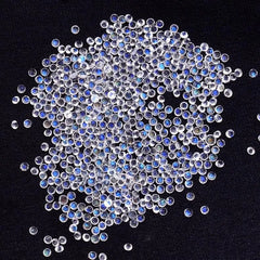 2MM, 2.50MM Natural Moonstone Faceted Round Loose Gemstone, AAA Blue Flash Moonstone Faceted Round Loose Calibrated Gemstone for Jewelry