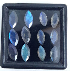 3x6MM, 4x8MM, 5x10MM, 6x12MM Natural Labradorite Faceted Marquise Cut Stone, AAA Blue flashy Labradorite cut calibrated stone for jewelry