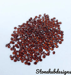 2MM AAA Natural Red Garnet Faceted Round cut Gemstone, AAA Top Quality Garnet faceted Round Cut stone for jewelry