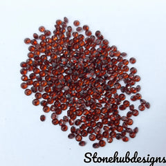 2MM AAA Natural Red Garnet Faceted Round cut Gemstone, AAA Top Quality Garnet faceted Round Cut stone for jewelry