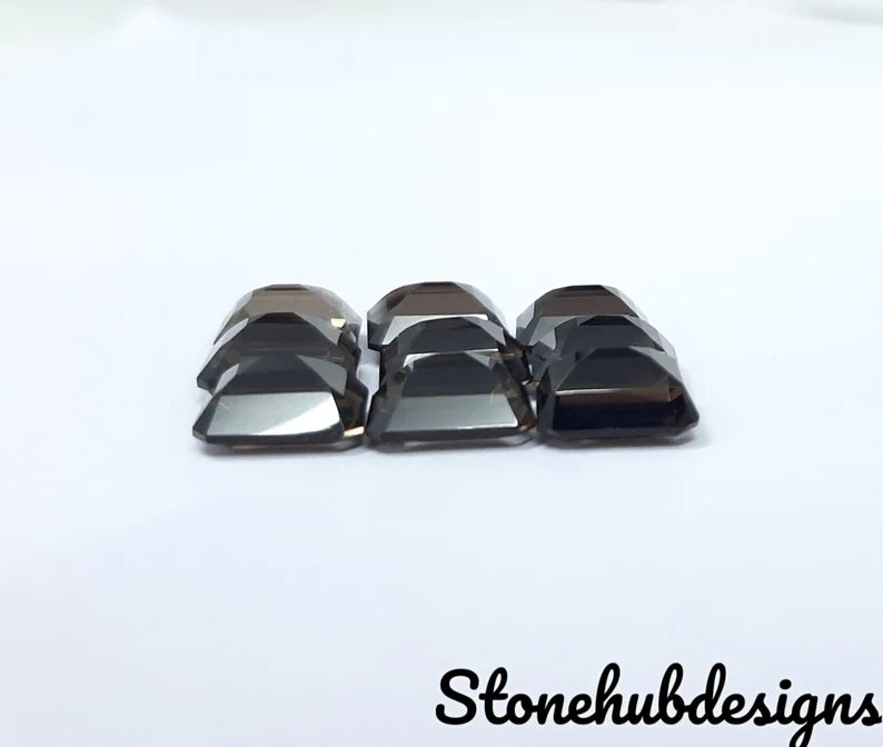 7x9MM, 8x10MM, 9x11MM Natural Smoky Quartz Faceted Octagon Cut Gemstone, AAA Smoky Quartz Octagon Cut for jewelry