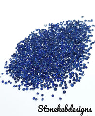 1.50MM, 1.80MM, 2MM Natural Blue Sapphire Faceted Round Diamond Cut Calibrated Gemstones, AAA blue sapphire Round Cut For Jewelry Making