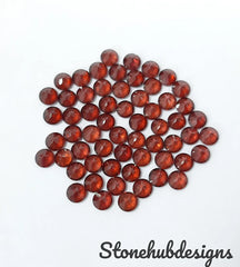 3MM, 4MM, 5MM, 6MM Natural Garnet Faceted Round Cut Loose Gemstone, AAA Mozambique Garnet faceted round loose cut for jewelry