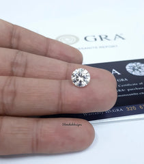 11MM, 12MM Moissanite Faceted Round Cut Gemstone, Loose White Moissanite Faceted Round Cut Gemstone For Jewelry