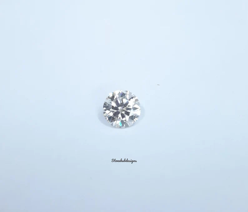 7MM, 8MM, 9MM, 10MM Moissanite Faceted Round Cut Gemstone, Loose Moissanite Faceted Round cut Gemstone For Jewelry