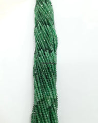 2.50MM AAA+ Natural Emerald Faceted Rondelle beads, Emerald Faceted beads, Emerald rondelle Beads Strand, Emerald Jewelry Green Beads