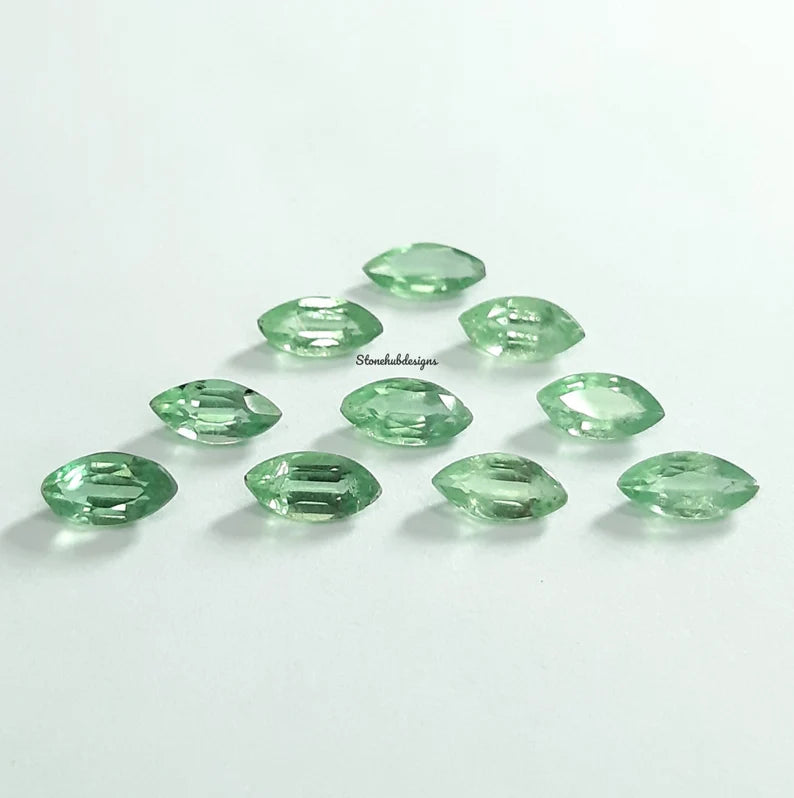 2.5x5MM, 3x6MM Natural Mint Green Kyanite Faceted Marquise Cut Gemstone, AAA Rare Green Mint Kyanite Marquise Cut For Jewelry