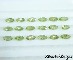 2x4MM, 2.5x5MM, 3x6MM, 4x8MM Natural Peridot Faceted Marquise Cut Gemstone , AAA Green Peridot Marquise Cut faceted loose stone for Jewelry