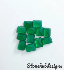 8x10MM, 9x11MM, 10x12MM, 10x14MM Natural Green Onyx faceted Octagon Cut Gemstone, AAA Quality GREEN ONYX faceted octagon For jewelry making
