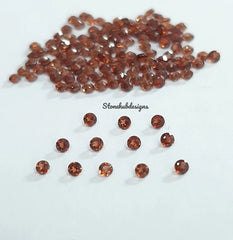 1MM, 1.50MM AAA Natural Garnet Faceted Round cut Gemstone - AAA Loose Tiny Garnet faceted Round Cut for jewelry making