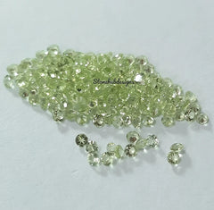1MM, 1.50MM Natural Peridot Faceted Round cut Gemstone, AAA Green Peridot Round cut faceted Calibrated Size loose Gemstone for jewelry