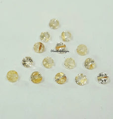 2MM Natural Golden Rutile Quartz Faceted Round Top Quality, AAA Golden Rutile Quartz faceted round For Jewelry Making