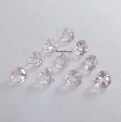 5MM, 6MM, 7MM, 8MM, 9MM, 10MM Natural Rose Quartz Faceted Heart Shape Cut Gemstone, AAA Rose Quartz Heart cut For Jewelry Making