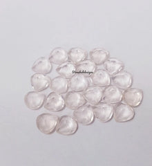 5MM, 6MM, 7MM, 8MM, 9MM, 10MM Natural Rose Quartz Faceted Heart Shape Cut Gemstone, AAA Rose Quartz Heart cut For Jewelry Making