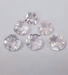 Natural Rose Quartz Faceted Round Cut Gemstone, AAA Rose Quartz Faceted Round Cut For Rose Quartz Jewelry