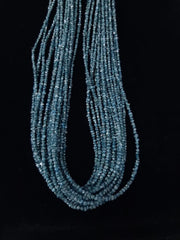 Natural Rare Blue Diamond Uncut Rough Raw Beads | Conflict Free Diamond Rough 15 inches beads | Uncut Diamond for Jewelry making.