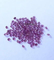 1MM, 1.50MM Natural Rhodolite Garnet Faceted Round Cut Gemstone, AAA Pink Color Garnet faceted Round Cut Stone for jewelry
