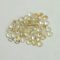 2MM Natural Golden Rutile Quartz Faceted Round Top Quality, AAA Golden Rutile Quartz faceted round For Jewelry Making
