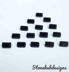 Gemstone: Black Onyx  Shape: Octagon Faceted  Treatment: Natural  Size: 8x10mm, 9x11mm, 10x12mm, 10x14mm  Quality Grade: AAA  WE PROVIDE BEST QUALITY STONES !