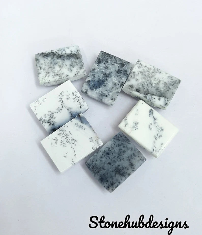 Natural Dendrite Opal Smooth Octagon Cabochon Gemstone, CALIBRATED Loose Stone Cab, AAA Dendrite Opal Smooth Octagon Cabs For Jewelry