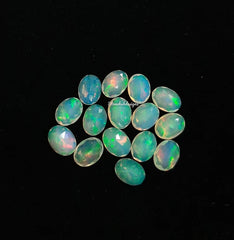 8x10MM, 9x11MM, 10x12MM, 10x14MM Natural Ethiopian Opal Cabochon Oval Gemstone , AAA Multi Fire Opal Loose stone For Jewelry Making