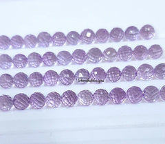 4MM Natural Amethyst Faceted Round Balls Gemstone, AAA Amethyst Briolette loose Calibrated Perfect Balls For dangling earrings For Jewelry