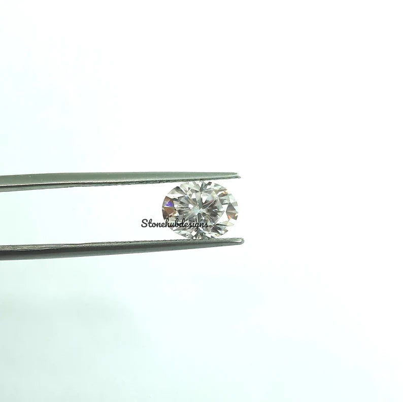 3x4MM, 3x5MM, 4x6MM, 5x7MM Moissanite Faceted Oval Cut Gemstone, D Color AAA White Loose Moissanite faceted Oval Cut Gemstone For Jewelry