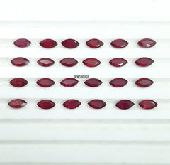 2x4MM, 2.5x5MM, 3x6MM, 4x8MM Ruby faceted Marquise Cut loose Gemstone, AAA Glass Field Ruby Marquise Faceted Gemstone For jewelry