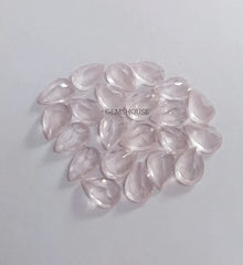 6x8MM, 7x9MM, 8x10MM Natural Rose Quartz Faceted Pear Cut Gemstone, AAA Rose Quartz Pear Cut For Jewelry Making