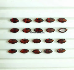 2x4MM, 2.5x5MM, 3x6MM, 4x8MM Natural Garnet Faceted Marquise Cut Gemstone, AAA Mozambique Red Garnet Marquise Cut loose Stone for Jewelry